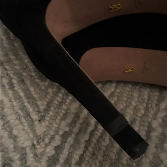 Chic Black Heeled Boots for Women - worn twice! Excellent condition like new - Picture 4 of 6